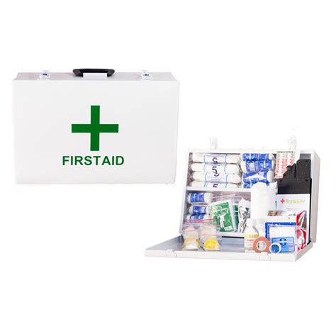 large first aid box metal|government regulation first aid kit.